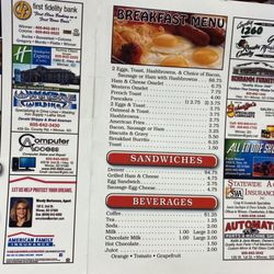 Shirley's Diner - Menu