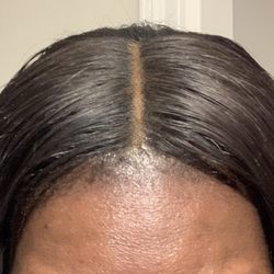 Upstage Beautybar - This is how she did it the first time and tried to gaslight me into thinking it was correctly done.