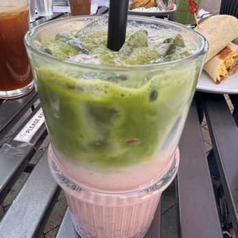 Eggspresso - Strawberry matcha - Breakfast & Brunch Near Me - Fullerton, California Eggspresso - Strawberry matcha - Breakfast & Brunch Near Me - Fullerton, California