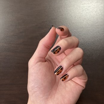 Maison Nail Spa - Tortoise shell design using gel - Nail Salons Near Me - Pasadena, California Maison Nail Spa - Tortoise shell design using gel - Nail Salons Near Me - Pasadena, California