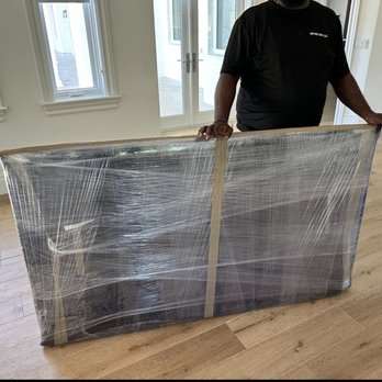 Moving Gods - 80 inch TV wrapped by us - Movers Near Me Moving Gods - 80 inch TV wrapped by us - Movers Near Me