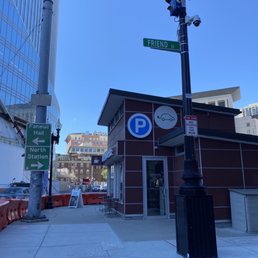 a street corner in a city