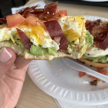 Bagels and Cream - Avocado Toast With Eggs - Bagels Near Me - Bronx, New York Bagels and Cream - Avocado Toast With Eggs - Bagels Near Me - Bronx, New York