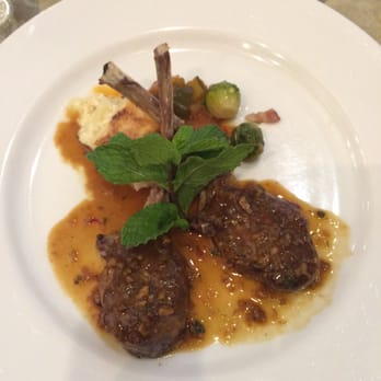 Cafe Miro - Lamb with shiitake and mint sauce - Modern European Near Me - Honolulu, Hawaii Cafe Miro - Lamb with shiitake and mint sauce - Modern European Near Me - Honolulu, Hawaii