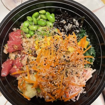 Okey Poke - 2 proteins w/ white rice - Sushi Bars Near Me - Gaithersburg, Maryland Okey Poke - 2 proteins w/ white rice - Sushi Bars Near Me - Gaithersburg, Maryland