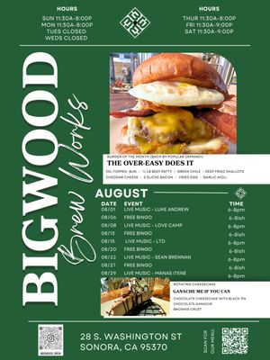 Menu photo 1 Bigwood Brew Works Sonora, CA Menu photo 1 Bigwood Brew Works Sonora, CA