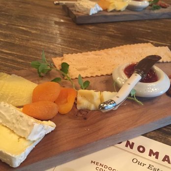 Three Sticks Wines - individual cheese and cracker spread - Wine Tasting Room Near Me - Sonoma, California Three Sticks Wines - individual cheese and cracker spread - Wine Tasting Room Near Me - Sonoma, California