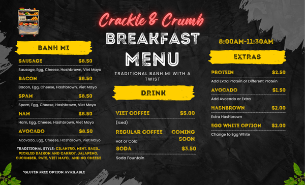 Menu photo 2 Crackle and Crumb Reno, NV