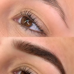 Amanda Lesmes - Before and after powder brows