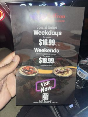Menu photo 3 Saffron Indian Cuisine Greensboro, NC