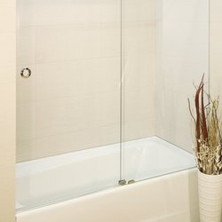 Mr Shower Door - Volante® Frameless Sliding Tub Enclosure - Single Slider