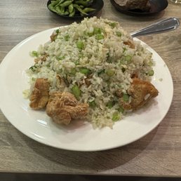 Egg Fried Rice, Deep Fried Chicken Nuggets Egg Fried Rice, Deep Fried Chicken Nuggets