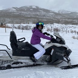 Thousand Peaks snowmobiling - great trip so long as you've got a full tank of gas. Thousand Peaks snowmobiling - great trip so long as you've got a full tank of gas.