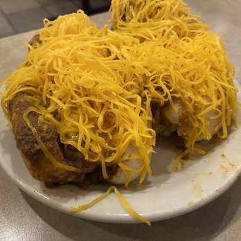 Skyline Chili - 2 coneys with everything - Hot Dogs Near Me - Louisville, Kentucky Skyline Chili - 2 coneys with everything - Hot Dogs Near Me - Louisville, Kentucky