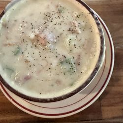 Homemade ham and potato soup