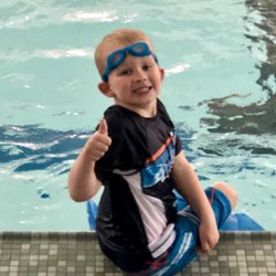 Suntastic Swim School - I didn't even tell him to pose!