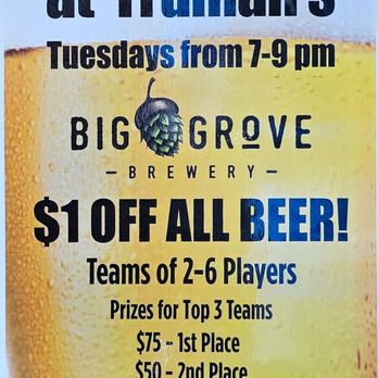 Truman's KC Pizza Tavern - American Near Me - Des Moines, Iowa Truman's KC Pizza Tavern - American Near Me - Des Moines, Iowa