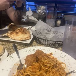 Stromboli Pizza Pocket and Spaghetti Works