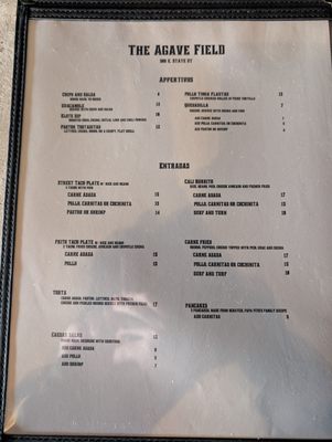 Menu photo 2 The Agave Field West Lafayette, IN Menu photo 2 The Agave Field West Lafayette, IN