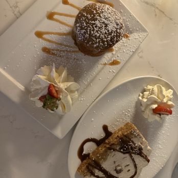 Flesk Restaurant - Toffee pudding & Toblerone cheesecake - Seafood Near Me - Killarney, Kentucky Flesk Restaurant - Toffee pudding & Toblerone cheesecake - Seafood Near Me - Killarney, Kentucky