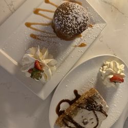 Flesk Restaurant - Toffee pudding & Toblerone cheesecake