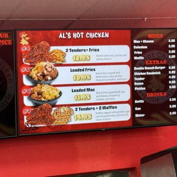 Al's Hot Chicken - Menu - Chicken Shop Near Me - Los Angeles, California