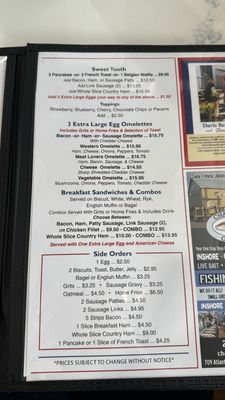 Menu photo 1 4 Corners Diner Atlantic Beach, NC Menu photo 1 4 Corners Diner Atlantic Beach, NC