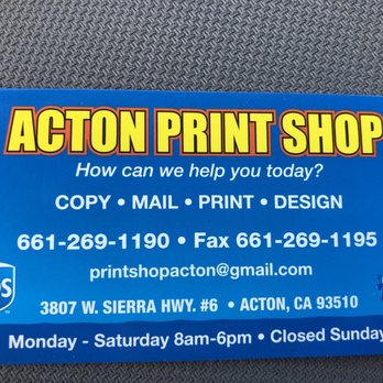 Acton Print Shop
