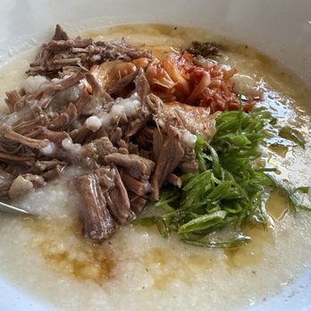 Secret Congee - Beef and kimchi congee - Asian Fusion Near Me - Seattle, Washington Secret Congee - Beef and kimchi congee - Asian Fusion Near Me - Seattle, Washington