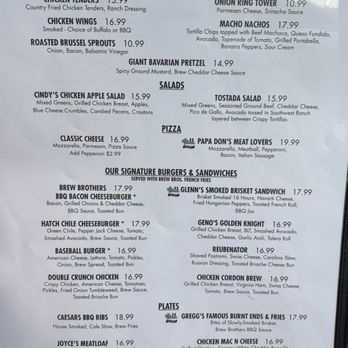The Brew Brothers Tap House - Menu - Brewpubs Near Me - Laughlin, Nevada The Brew Brothers Tap House - Menu - Brewpubs Near Me - Laughlin, Nevada