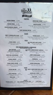 Menu photo 2 The Brew Brothers Tap House Laughlin, NV Menu photo 2 The Brew Brothers Tap House Laughlin, NV