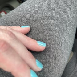 Gloria Nail And Spa - See how much higher the dip is than my cuticle/mail bed? Atrocious and tacky looking.