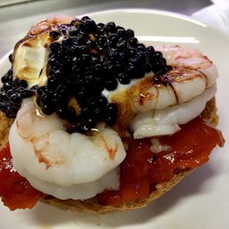 Caviar Montadito W/ Greek Yogurt