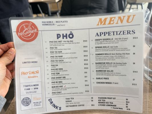 Menu photo 1 Pho N Mor Glendora, CA Menu photo 1 Pho N Mor Glendora, CA