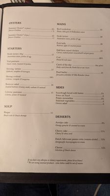Menu photo 2 D'vijff Vlieghen Amsterdam, NH