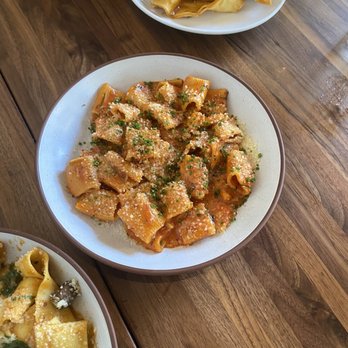 Daisies - Rigatoni ($23) - nduja | oregano | fermented tomatoes - Pasta Shops Near Me - Chicago, Illinois Daisies - Rigatoni ($23) - nduja | oregano | fermented tomatoes - Pasta Shops Near Me - Chicago, Illinois