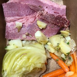 Corned beef, cabbage, carrots, and potatoes for St Pattys day.