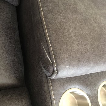 Living Spaces - White mark on the recliner that was just delivered! - Furniture Stores Near Me - Millbrae, California