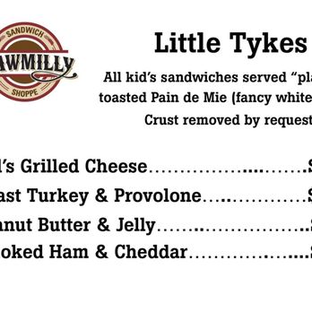 Sawmilly Sandwich Shoppe - Circa 3/2019 - Sandwiches Near Me - Riverside, Illinois