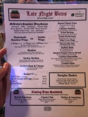 Menu photo 1 McKinley's Restaurant & Pub Clayton, NC