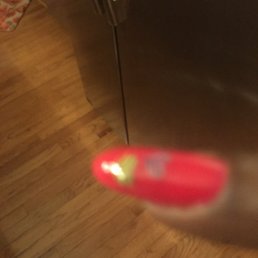 Nail with upside down hearts put on by vicky