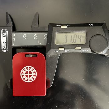 Anderson Trophy - Overall width of engraved product @ 31.04mm - Trophy Shops Near Me - North Hollywood, California