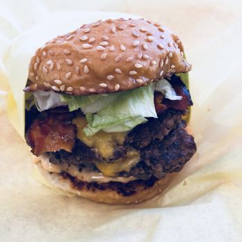 Sky Rocket Burger - Dat bunnnnnnnn Double burger with cheese, bacon, lettuce, tomato, onion, mayo, and special sauce. - Burgers Near Me - Dallas, Texas Sky Rocket Burger - Dat bunnnnnnnn Double burger with cheese, bacon, lettuce, tomato, onion, mayo, and special sauce. - Burgers Near Me - Dallas, Texas