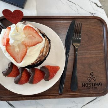Nostimo Cafe & Tea - Strawberry Souffle - Coffee & Tea Near Me - Westminster, California