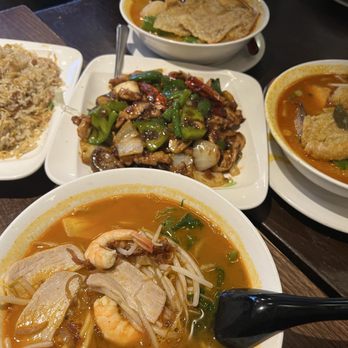 Nyonya - 1. Prawn Mee Soup, fried rice and Laksa. - Malaysian Near Me - New York, New York Nyonya - 1. Prawn Mee Soup, fried rice and Laksa. - Malaysian Near Me - New York, New York