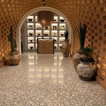 Kassi Beach - Gorgeous pebbled design flooring - Italian Near Me - Las Vegas, Nevada