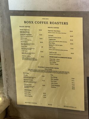 Menu photo 3 Boxx Coffee Roasters Los Angeles, CA