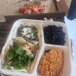 Mahi mahi taco and carne asada taco plate Mahi mahi taco and carne asada taco plate