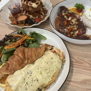 Taste & Glory - Tom yum scramble, chicken croffle, basil ribeye - Breakfast & Brunch Near Me - San Mateo, California Taste & Glory - Tom yum scramble, chicken croffle, basil ribeye - Breakfast & Brunch Near Me - San Mateo, California