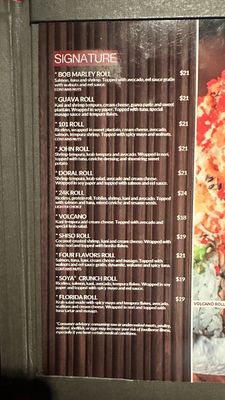 Menu photo 7 Soya Sushi & Bar Doral, FL